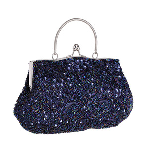 Nouveaux sacs de soirée de luxe pour femmes, sacs fourre-tout pour demoiselles d'honneur de mariage, sacs à main de soirée brodés de sequins et de perles pour femmes - Product Image 1