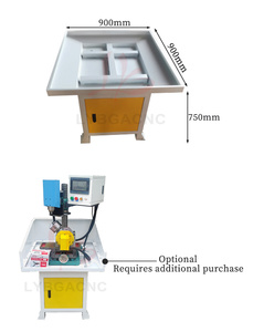 Machine de perçage universelle 2200W, routeur CNC, broche VFD, servomoteur, avec table transversale et base pour le travail des métaux, refroidissement par air - Product Image 5