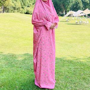 Islam Dubai turchia medio-orientale Jilbab <span class=keywords><strong>elegante</strong></span> abito modesto abaya stampato pudico abito da donna pendolare temperamento <span class=keywords><strong>caftano</strong></span> Jalabiya - Product Image 4