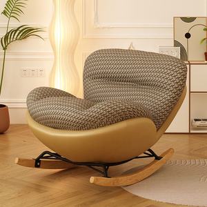 كرسي هزاز فاخر للاسترخاء والشرفة كرسي حديث هزاز مع مسند للصدر كرسي غرفة المعيشة بتصميم بسيط - Product Image 3