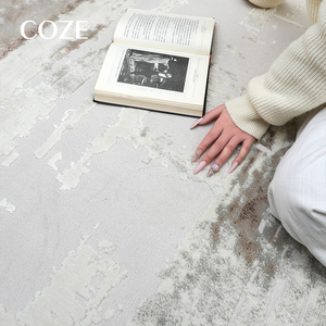Tapis moderne de style contemporain, fabriqué à la machine, résistant aux taches et facile à nettoyer, idéal pour le salon et la chambre à coucher - Product Image 5