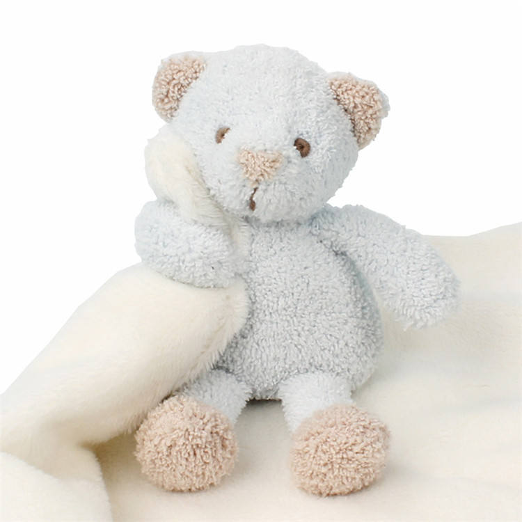 Custom 100% Polyester Teddy Bear Comforter Soft Security Blanket
