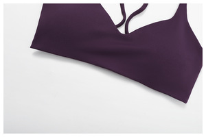 <span class=keywords><strong>Reggiseno</strong></span> con <span class=keywords><strong>fascia</strong></span> di supporto nascosta per allenamento con cinturino con cinturino incrociato ad alto supporto per donna Top Yoga aperto e asciutto per la corsa - Product Image 6