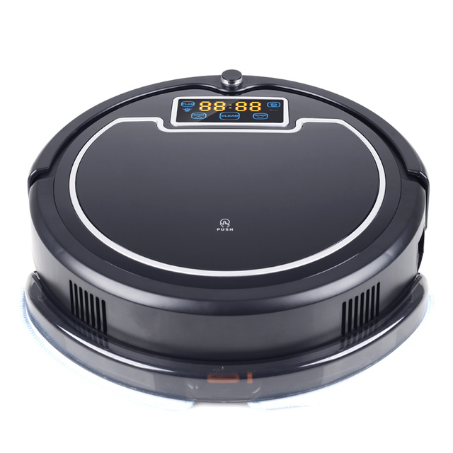 2015 Latest Robotic Vacuum Cleaner with Water Tank (Wet and Dry Mopping)