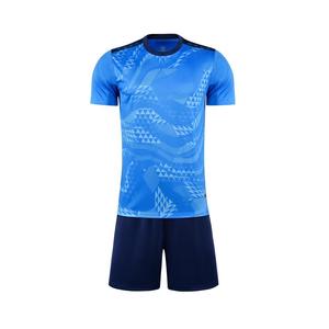 Desain Baru Jersey Sepak Bola Bernapas Layanan OEM Seragam Sepak Bola Kustom Set Sublimasi Unisex Cepat Kering Kerah Bulat Lengan Pendek - Product Image 2