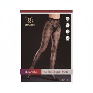 XL Footless collant/collant personalizzabili stampato a puntini in tinta unita stile Sexy trasparente sottile Spandex Spandex lungo - Product Image 1