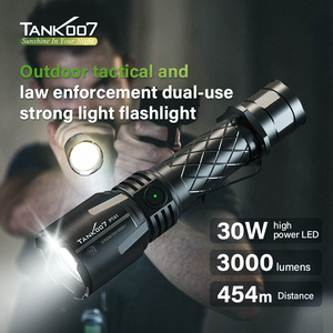 Tank007 PT41 30W Công Suất Cao <span class=keywords><strong>LED</strong></span> <span class=keywords><strong>Torch</strong></span> Ánh Sáng Dài Phạm Vi 3000LM Có Thể Sạc Lại Ngoài Trời Tự Vệ Đèn Pin Chiến Thuật Cho An Ninh - Product Image 5