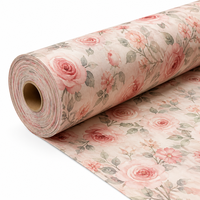 Tissu en microfibre imprimé anti-statique 75D effet peau de pêche pour doublure