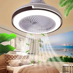 Hot sale chandelier fan ceiling fan light 220 volt ceiling fan with chandelier lights Restaurant Modern LED Light Remote Control