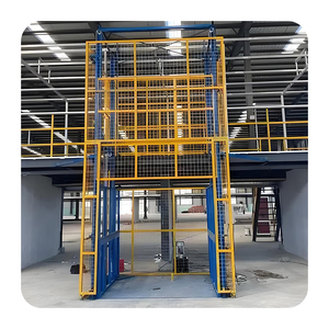 <span class=keywords><strong>Platform</strong></span> Lift Kargo Hidrolik Bertingkat Tinggi Berkualitas Tinggi dengan Kapasitas Beban 2000kg, Tinggi Angkat 3m, Rel Pemandu, Penggunaan Industri - Product Image 3