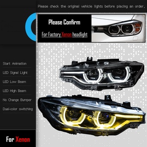 Conjunto de Faros Delanteros para Serie 3 F30, Modelo <span class=keywords><strong>320i</strong></span> 325i, Luces Diurnas LED de Doble Lente y Doble Color, 6000K, 6000 Lúmenes - Product Image 5