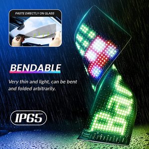 Smooth Sleek Bendable Waterproof LED RGB <strong>Matrix</strong> Panel Ready for Car Logo Text Display Flexible LED Car Outdoor Digital <strong>Poster</strong> - Product Image 5