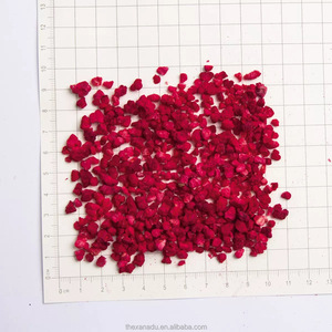 Cubes de framboise 2-6 mm, petits morceaux, fruits lyophilisés, pour thé, garnitures, pâtisserie, mélange personnalisé, sachets de thé, sachets, acceptation des commandes - Product Image 2