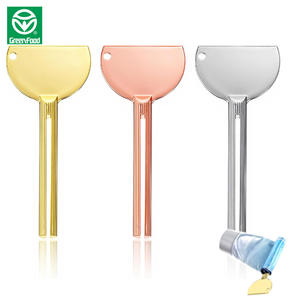 Rodillo de acero inoxidable para tubos de pasta de dientes, herramienta exprimidora de tubos metálicos, extractor de pasta de dientes para pintura, crema cosmética, tinte para el cabello, baño - Product Image 1