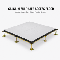 Système de plancher surélevé en sulfate de calcium, panneau antistatique en PVC 600x600x32mm, usage intensif, salle de serveurs, OEM ODM, vente en gros SENMAI