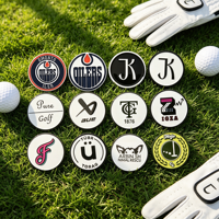 Marcador de pelota de golf de cobre, superventas, con logotipo OEM personalizado, grabado láser, clip para gorra en blanco, herramienta de divot de golf personalizada, chip de póker para pelota de golf