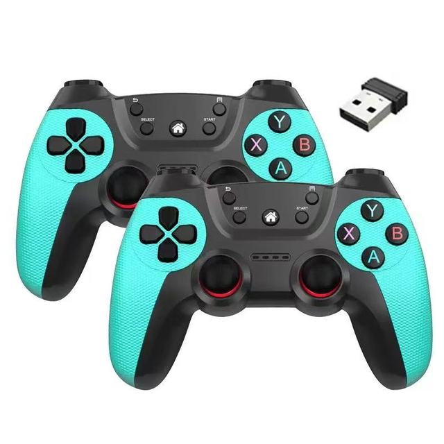 High-Definition M8 Dual Player Wireless Joystick Game Controller with Six-Axis Gyroscope and Turbo Function for & PC Compatible