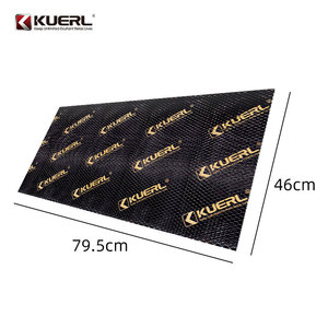 Feuille d'insonorisation Kuerl en caoutchouc butyle 2,5 mm noir et or pour voiture, matériau de réduction du bruit automobile - Product Image 2