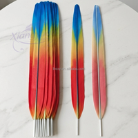Plumes d'ara artificielles en gros, taille et couleurs personnalisables, plumes artificielles de guacamay pour décorations de carnaval, fausses plumes