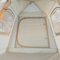 Tente gonflable de camping en plein air, personnalisée avec logo, en PVC, pour 3 à 4 personnes, légère, pliable, pour le désert, glamping