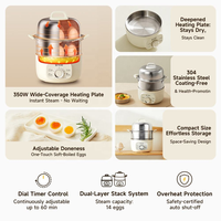Vapeur rapide automatique d'oeufs avec la vapeur de support d'acier inoxydable pour la cuisson d'appareils ménagers.