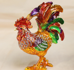 FengShui, artesanías <span class=keywords><strong>de</strong></span> Metal, esmalte <span class=keywords><strong>de</strong></span> peltre, cristales completos, caja <span class=keywords><strong>de</strong></span> regalo <span class=keywords><strong>de</strong></span> joyería <span class=keywords><strong>de</strong></span> <span class=keywords><strong>gallo</strong></span>, regalos <span class=keywords><strong>de</strong></span> recuerdo real, joyería <span class=keywords><strong>de</strong></span> animales, caja <span class=keywords><strong>de</strong></span> baratija - Product Image 5
