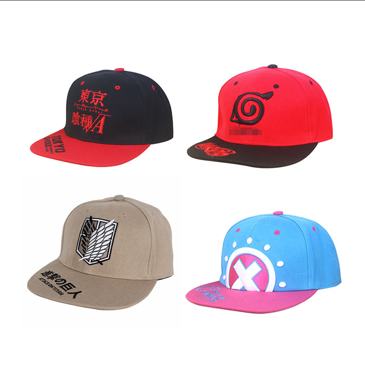 100% хлопок Японский Akatsuki логотип тапочки в виде персонажа аниме папа шляпа Учиха семья логотип вышивка бейсбол черная шляпа Snapback шапки