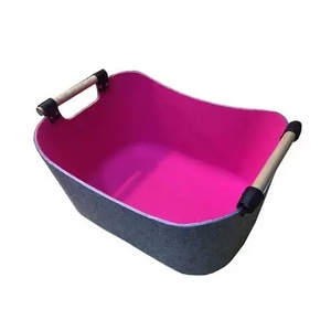 Cesta de Almacenamiento Plegable de Fieltro con Diseño de Animales para Niños, Bolsa de Tela para Ropa, Caja de Regalo para Bebés, Logotipo de Marca OEM Disponible - Product Image 2