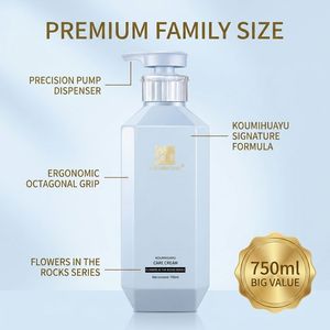 Crème capillaire Koumi Huayu à la kératine hydrolysée pour une hydratation légère et un lissage anti-frisottis - Product Image 6