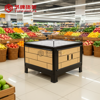 Comptoir de présentation pour la vente au détail, table promotionnelle de supermarché avec armoire, présentoir à fruits et légumes pour la vente