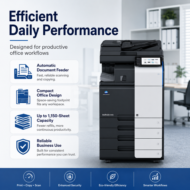 Konica Minolta Renovated Bizhub C300i A3 Multifunction Color Scanner Laser Printer for Business Office Use Machine