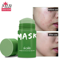 MLB Cosmétique OEM ODM original aloe sans pores magique nettoyant en profondeur nettoyage du visage thé vert argile masque bâton