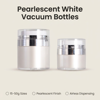 Emballage 30g bouteille vide de lotion blanche nacrée 50g bouteille de crème 15g bouteille de distribution de crème en plastique pour crème pour les yeux
