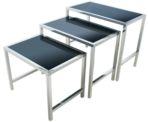 Nouvelle conception de mode en argent en acier inoxydable nid tables pour jeans - Product Image 2