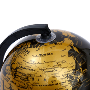 विंटेज 14.2 सेमी ब्लैक सिल्वर pvc दुनिया दुनिया पृथ्वी स्टैंड शैक्षिक टेरिस्ट्रिक्स प्लास्टिक मैप दुनिया ब्यूरो की घूर्णन करने वाले बच्चों के लिए - Product Image 4