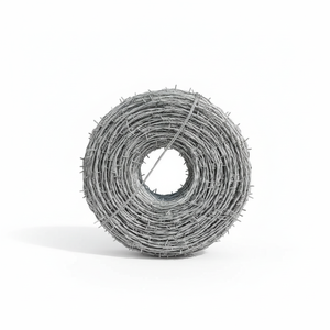 Filo Spinato Zincato a Caldo per Recinzioni Agricole, Filo Spinato a Doppia Torsione in Acciaio Zincato a Caldo - Product Image 1