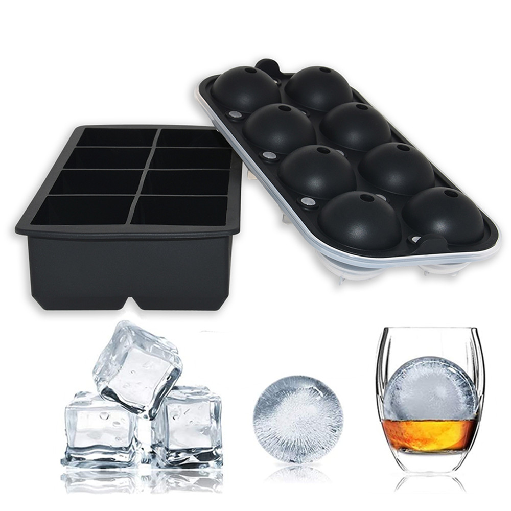 Nouveau moule à glaçons et boules de 5 cm (2 pouces) - 8 cavités