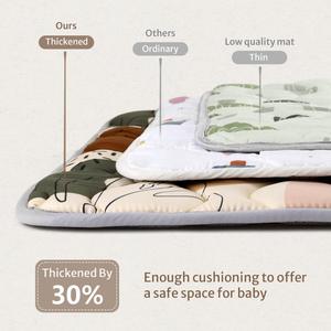 床用ポリエステルクッションベビープレイマット用大型ソフトフォームプレイマット幼児用 - Product Image 4