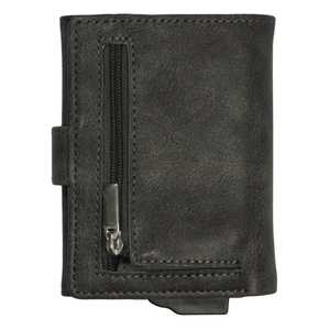 CardHoda Aluminum <b>Wallet</b> With <b>RFID</b> <b>Blocking</b> Card Holder Genuine Leather Interior Unisex Minimalist Design Fold Closure Long - Product Image 5