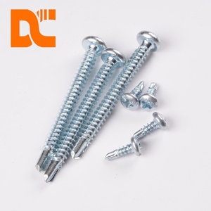 Viti autoforanti a testa a padella zincate metriche affidabili, stile <span class=keywords><strong>Tek</strong></span>, per strutture in acciaio e assemblaggi metallici - Product Image 2