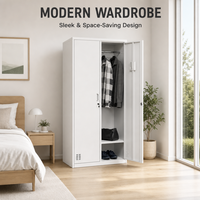 Armoire métallique grande capacité pour rangement de vêtements, idéale pour vestiaire d'entreprise et casier de personnel