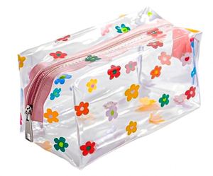 <b>Clear</b> Makeup <b>Bag</b> Small <b>Clear</b> <b>Toiletry</b> <b>Bag</b> for Travel Cosmetic Makeup Organizer <b>Bags</b> with Zipper Plastic PVC Pouch - Product Image 1