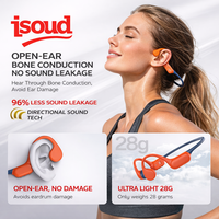 Écouteurs à conduction osseuse transfrontaliers X20 JL LED IPX5 étanches ANC longue autonomie type sport contrôle par bouton Type-C pour la course 5.3