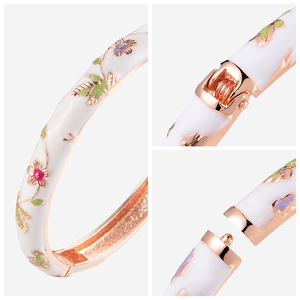 Daili all'ingrosso graziosi piccoli fiori colorati braccialetto 8 mm in lega di zinco placcato in <span class=keywords><strong>oro</strong></span> <span class=keywords><strong>bracciale</strong></span> per ragazza braccialetti personalizzati - Product Image 5