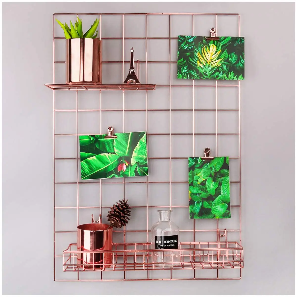 Wall Decor Photo Hanging Display Metal Wire Wall Grid