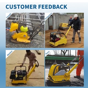 वाइब्रेटर प्लेट कम्पेटिंग मशीन हैंडल प्लेट संकलक वजन 160 किलो हाई पावर इंजन गैसोलीन कंक्शन - Product Image 4