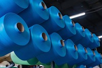 Filament de polyester recyclé GRS DTY 75D-600D, teint en masse, écologique, pour textiles durables