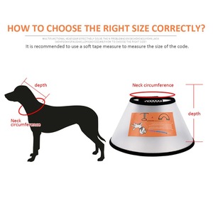 Anti-Scratch Anti-Bite Elizabeth <b>Collar</b> for Pet Protection Plastic Cone Animal Pattern Scarf Decoration for Cat <b>Dog</b> Grooming - Product Image 6