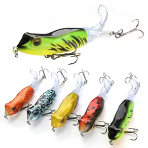 Customizable Topwater Frog Whopper Lure Abs Material Multiple Colors Saltwater Plopper Lure