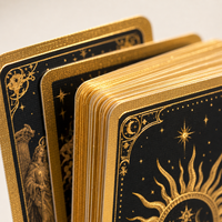 Cartes de tarot personnalisées ChenSheng en PVC, bords dorés à la feuille d'or, jeu d'oracle de luxe, impression écologique avec boîte magnétique, vente en gros